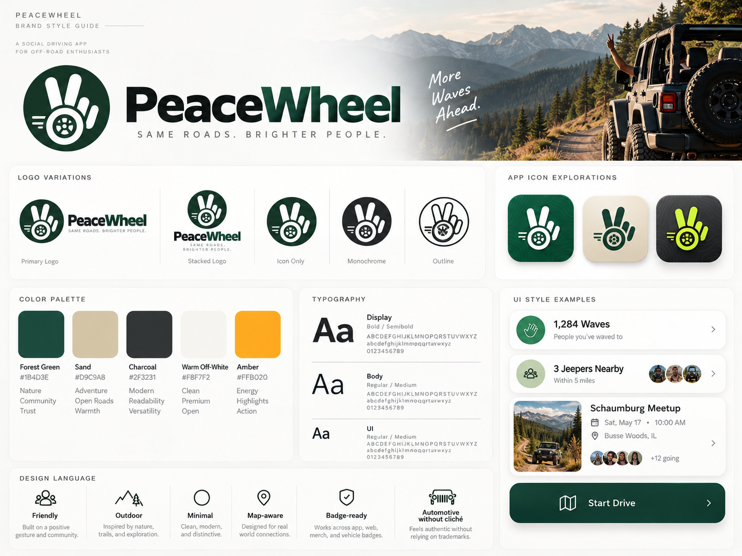 PeaceWheel Brand Style Guide and Color Palette